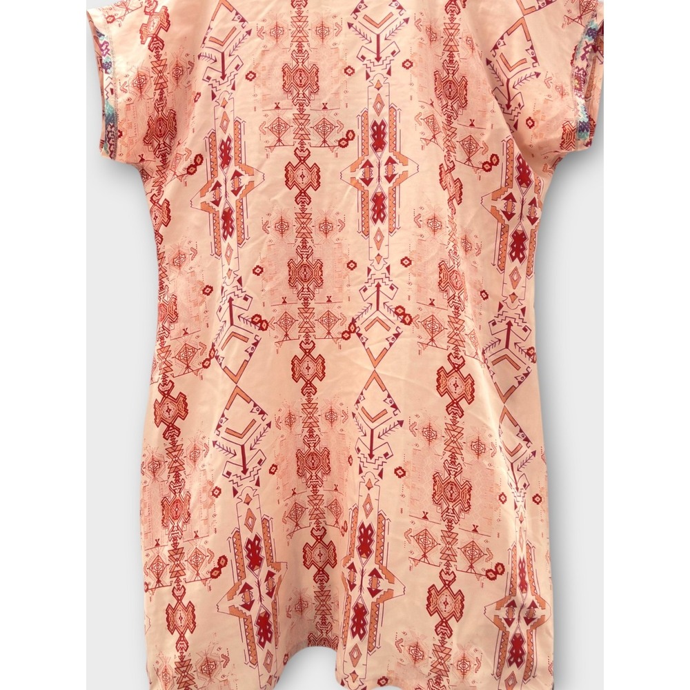 Sundance Luminist Chemise 100% Silk Dress XL Boho Southwest Festival Flowy Luxe - Picture 5 of 10